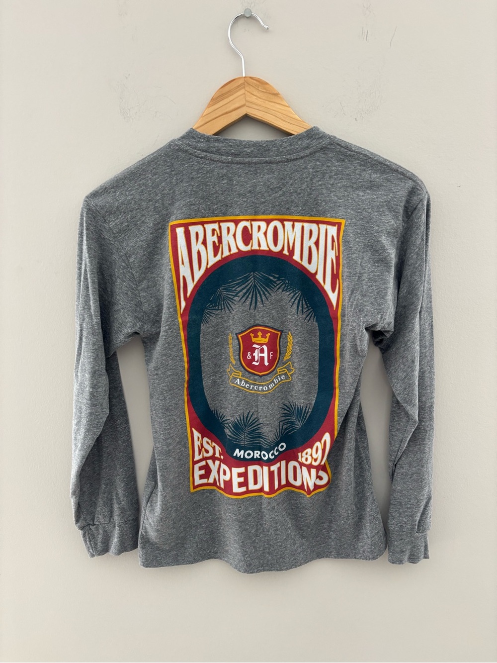 Abercrombie Kids Morocco Expedition Graphic Long Sleeve Tee Size 11/12